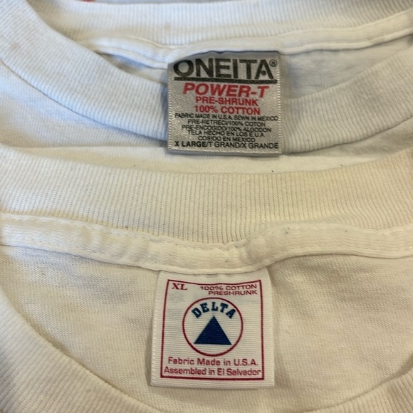 95 - 96 2 BALTIMORE ORIOE'S TEAM T-SHIRTS SINGLE STITCH 1 CELEBRITIES VINTAGE XL - Picture 15 of 15